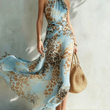 Jacinta |Vestido Elegante com Estampado Animal
