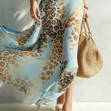 Jacinta |Vestido Elegante com Estampado Animal