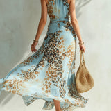 Jacinta |Vestido Elegante com Estampado Animal