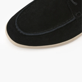 Sapatos elegantes de camurça