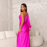 Moda Lusitana - Vestido Elegante de Cetim