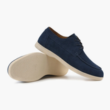 Sapatos elegantes de camurça