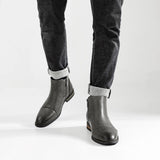Botas Chelsea em pele