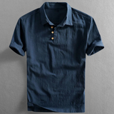 Camisa pólo em linho San Julian