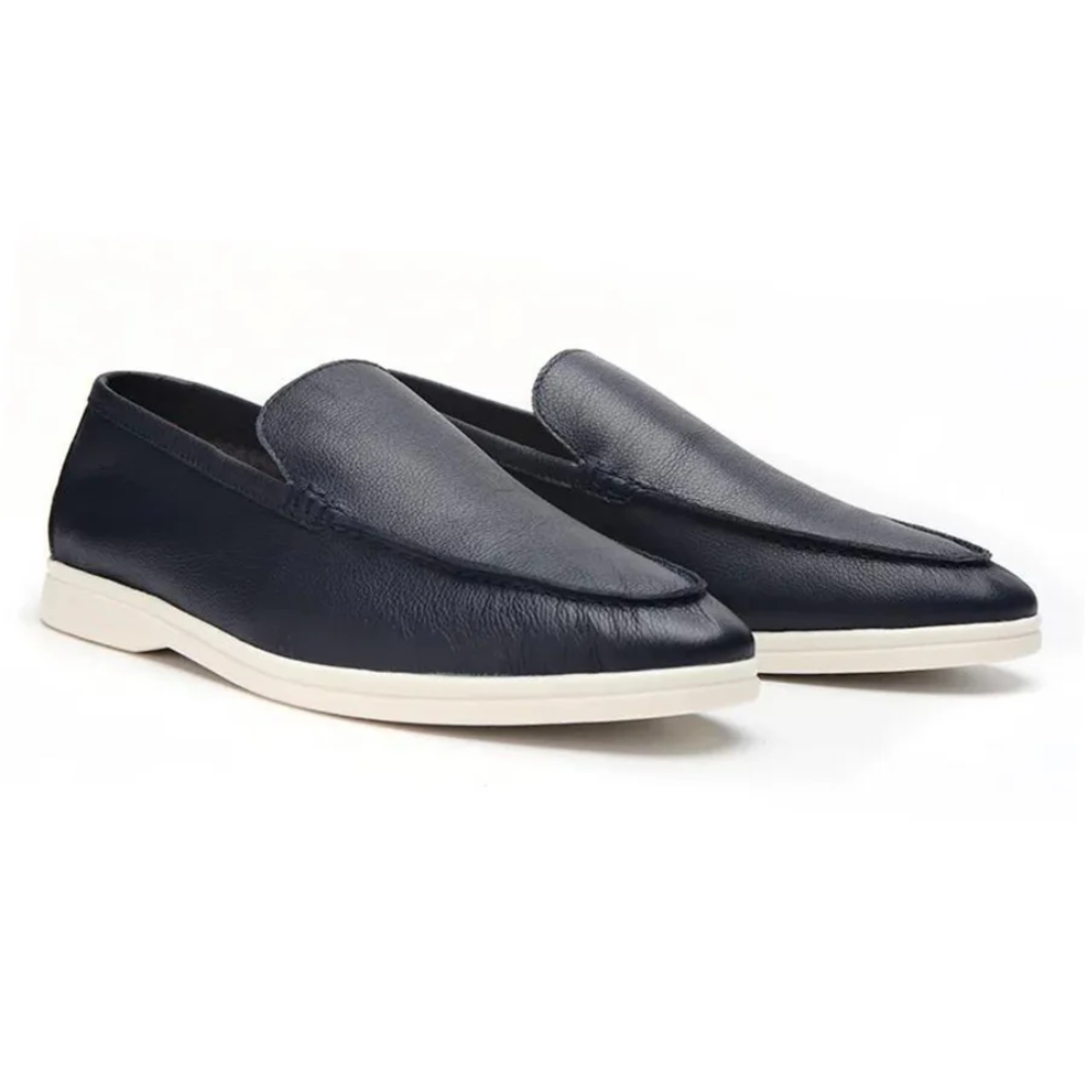 Mocassins em pele de vaca