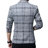 Blazer axadrezado elegante