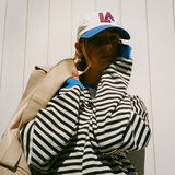 Vera - Camisola Oversized Listrada de Manga Comprida