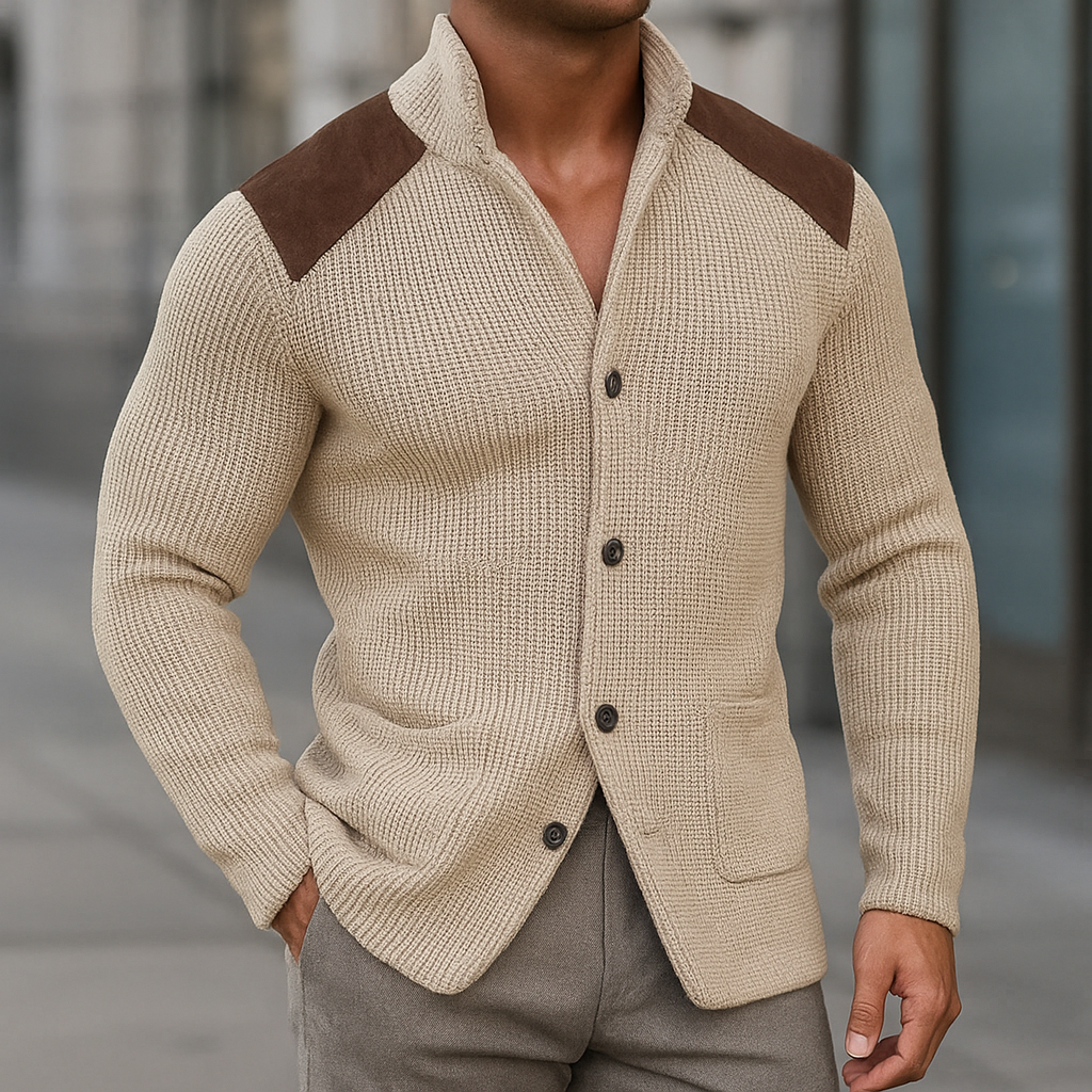 Blazer de malha elegante