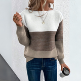 Elói - Camisola Chic em Retalhos Tricolores