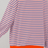 Vera - Camisola Oversized Listrada de Manga Comprida