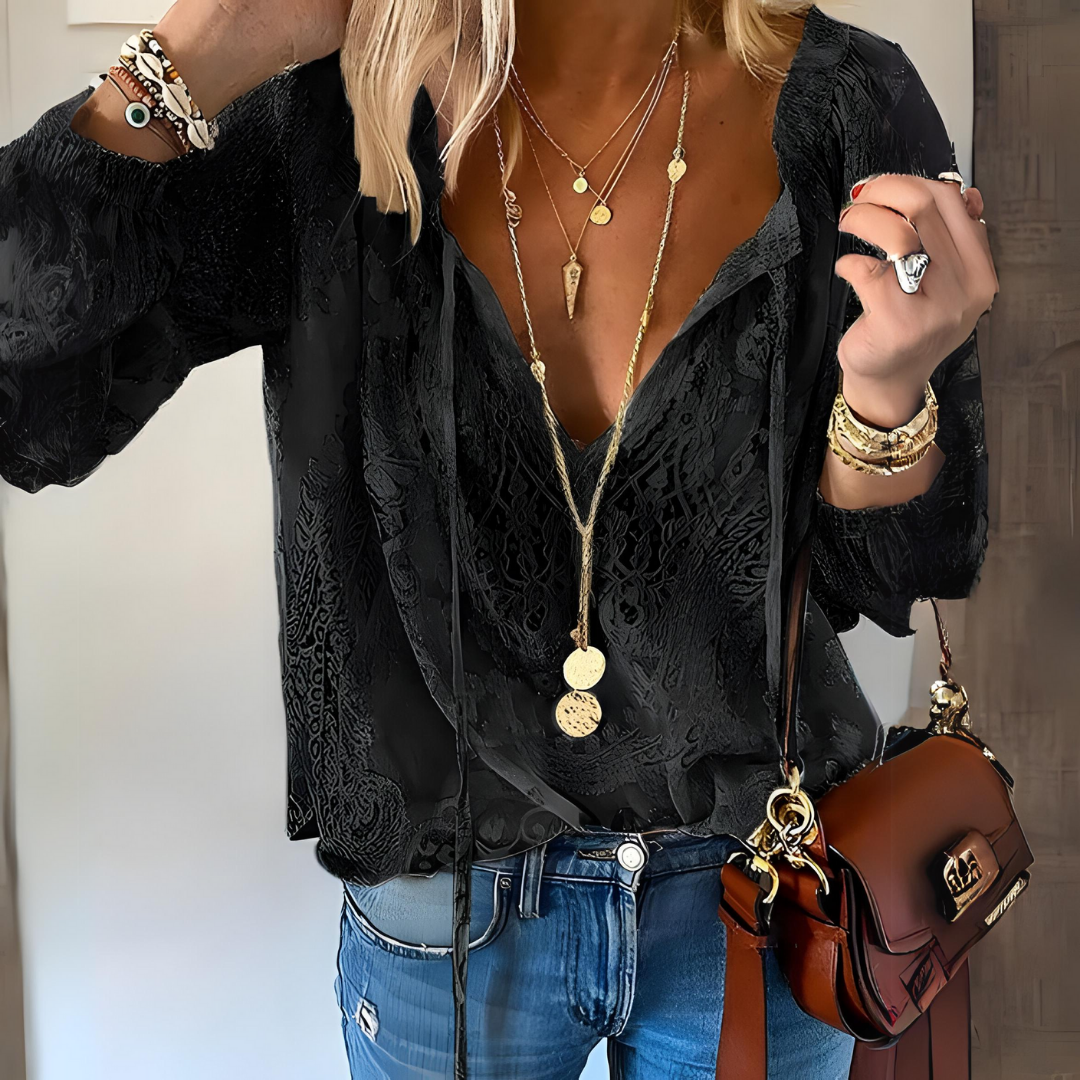 Jill - Blusa Boho Feminina de Crochê