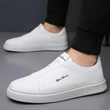 Sapatos Slip-On em pele