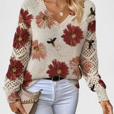 Sabina - Camisola Casual com Estampa Floral