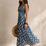 Bianca | Vestido Midi em Chiffon com Bolinhas