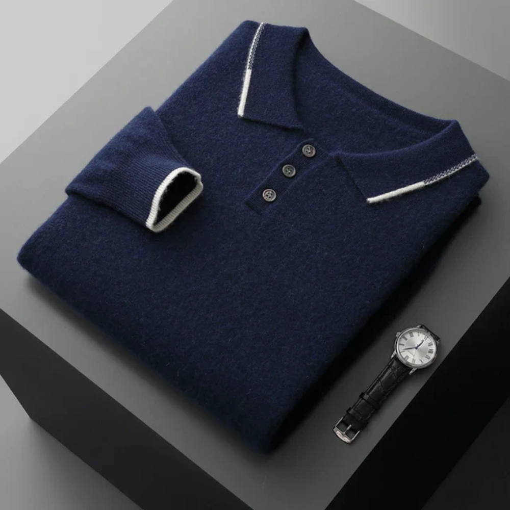 Polo de caxemira Saint-Tropez