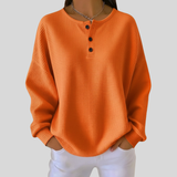 Sónia - Camisola com Textura Waffle e Gola Elegante