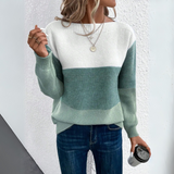 Elói - Camisola Chic em Retalhos Tricolores