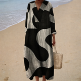 Vestido de Verão com Estampa Elegante