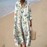 Vestido de Verão com Estampa Elegante