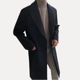 Casaco elegante com duplo peito