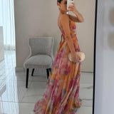 Moda Lusitana - Vestido Longo Floral Estilo Romântico