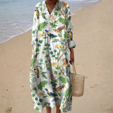 Vestido de Verão com Estampa Elegante