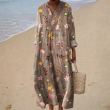 Vestido de Verão com Estampa Elegante