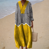 Vestido de Verão com Estampa Elegante