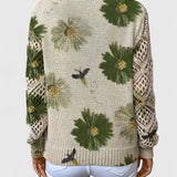 Sabina - Camisola Casual com Estampa Floral