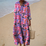 Vestido de Verão com Estampa Elegante
