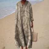 Vestido de Verão com Estampa Elegante