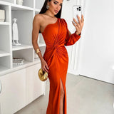 Moda Lusitana - Vestido de Cetim com Fenda