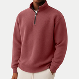 Camisola de malha elegante com fecho