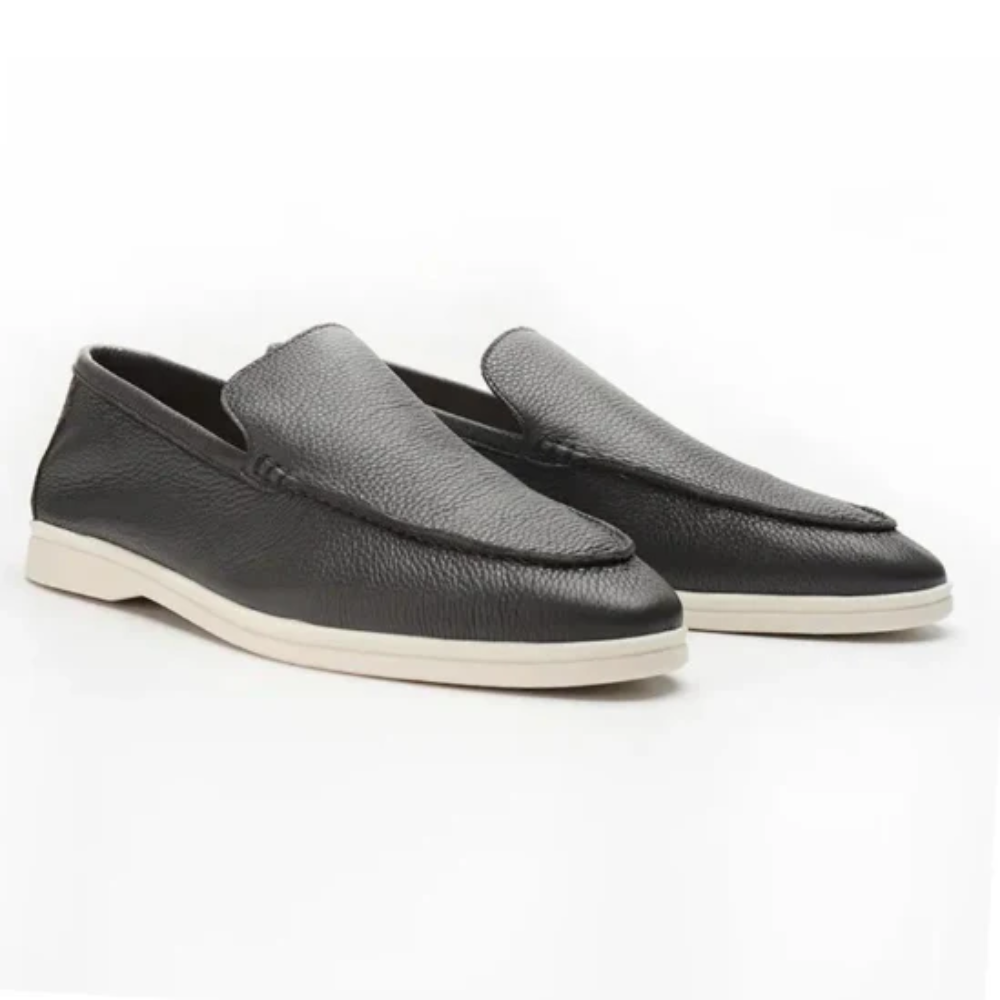 Mocassins em pele de vaca