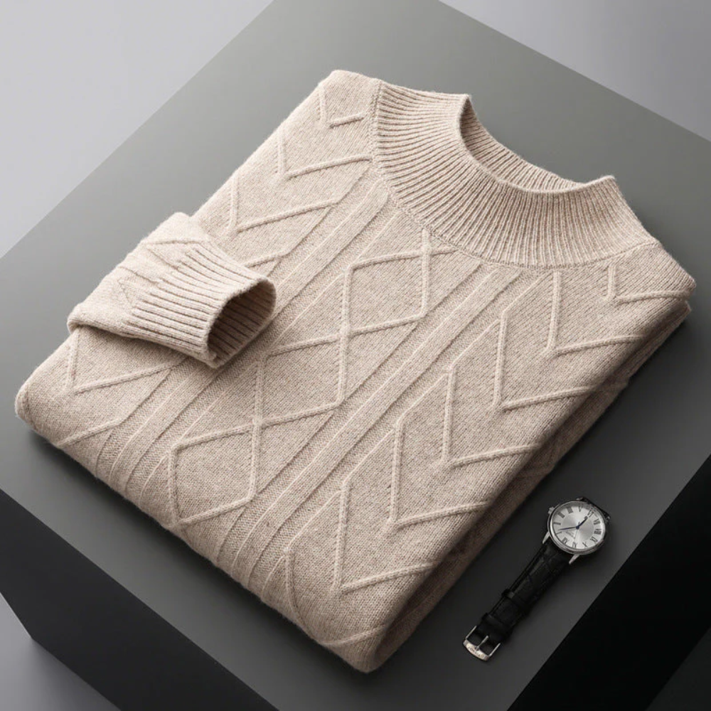 Camisola de caxemira com padrão Mizar
