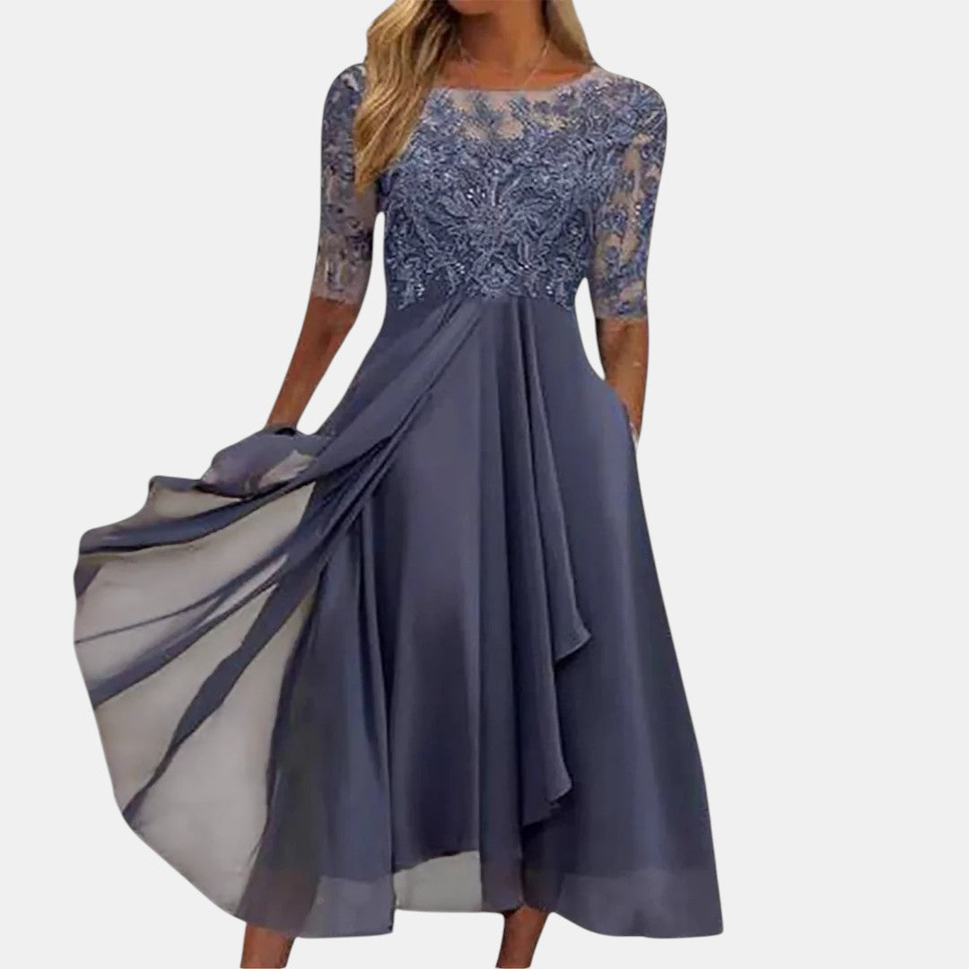 Moda Lusitana - Vestido Elegante de Renda