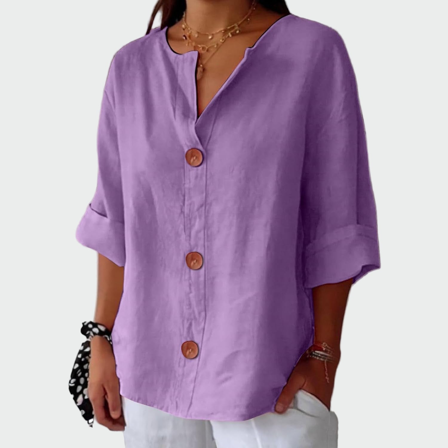 Blusa casual com textura