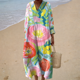 Vestido de Verão com Estampa Flattering