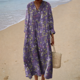 Vestido de Verão com Estampa Elegante