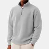 Camisola de malha elegante com fecho