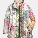Suri | Casaco Quilted com Estampa Floral Casual