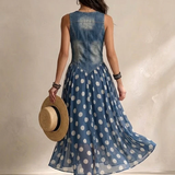 Bianca | Vestido Midi em Chiffon com Bolinhas