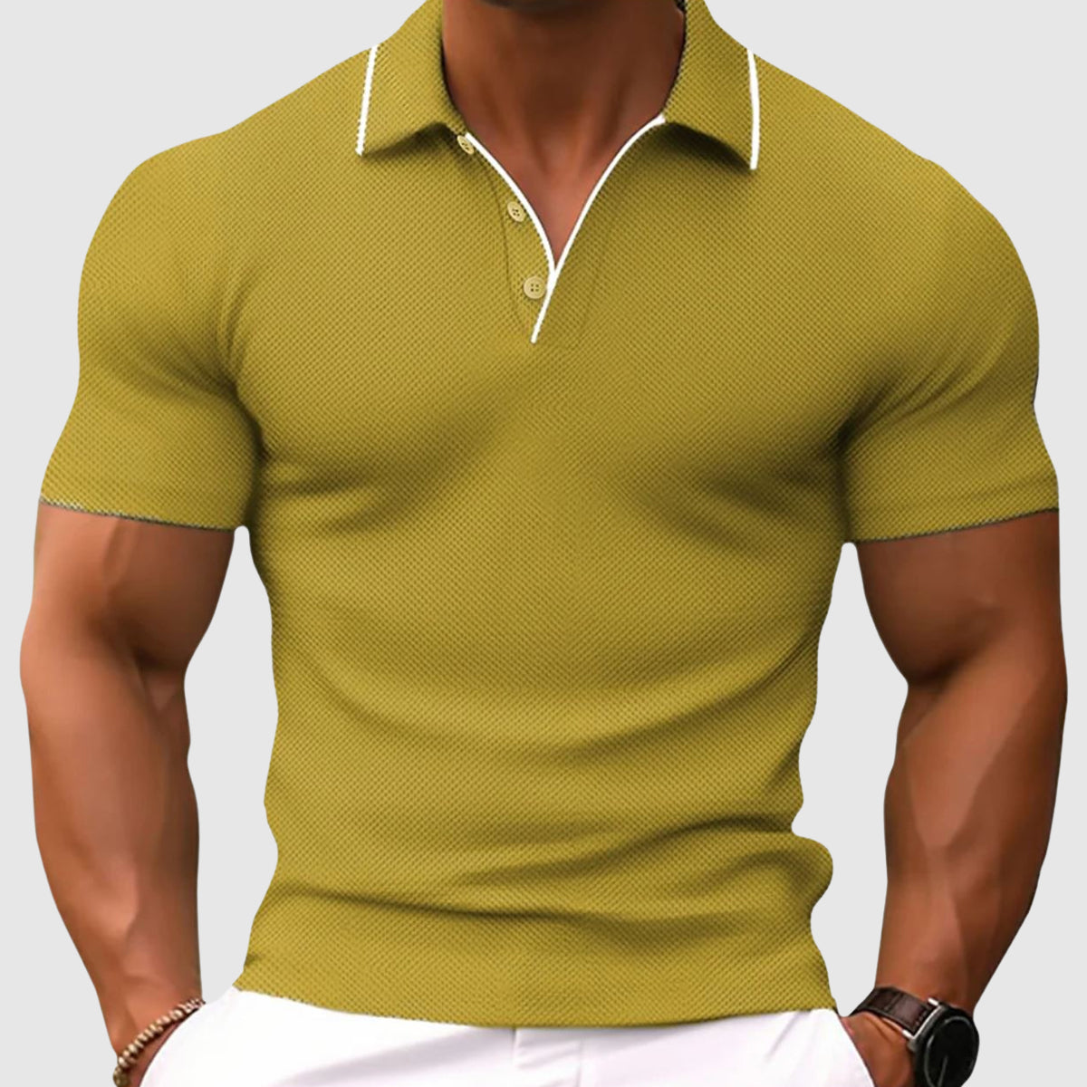 Camisa pólo de corte justo