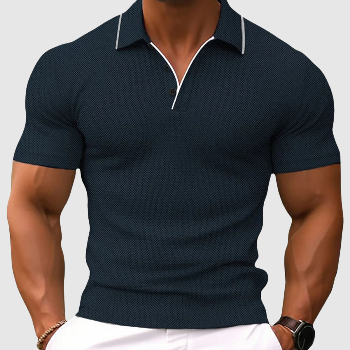 Camisa pólo de corte justo