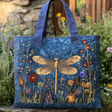 Moda Lusitana - Saco Tote Acolchoado com Design de Libélula
