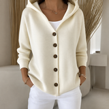 Lena | Camisola de Malha com Capuz e Botões