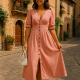 Amélie - Vestido Jeans Brilhante