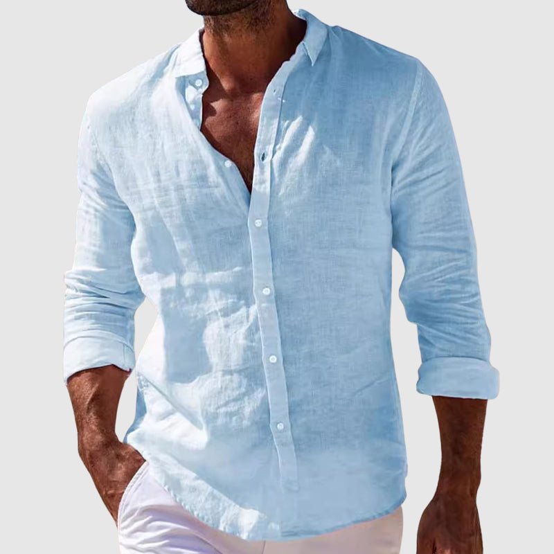 Camisa de linho elegante