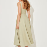 Amelia™ | Vestido midi fluido e atemporal
