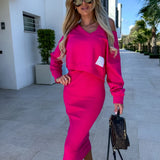 Andrea™ - Conjunto de camisola e vestido casual